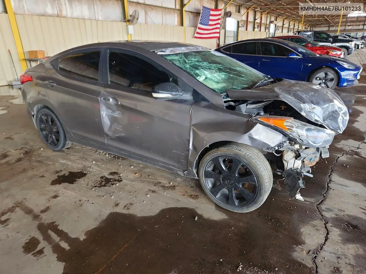 2011 HYUNDAI ELANTRA VIN KMHDH4AE7BU101233 — фото 4
