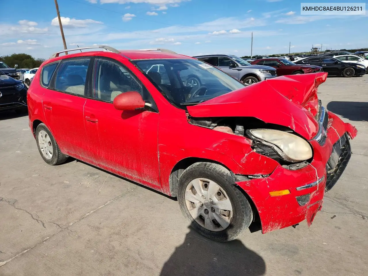 2011 HYUNDAI ELANTRA VIN KMHDC8AE4BU126211 — фото 4