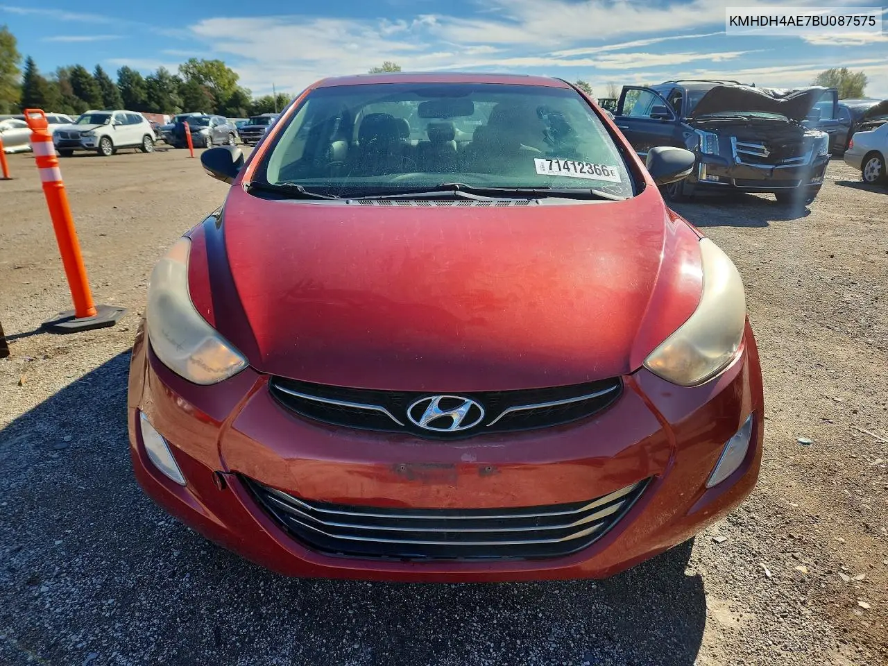 2011 HYUNDAI ELANTRA VIN KMHDH4AE7BU087575 — фото 5