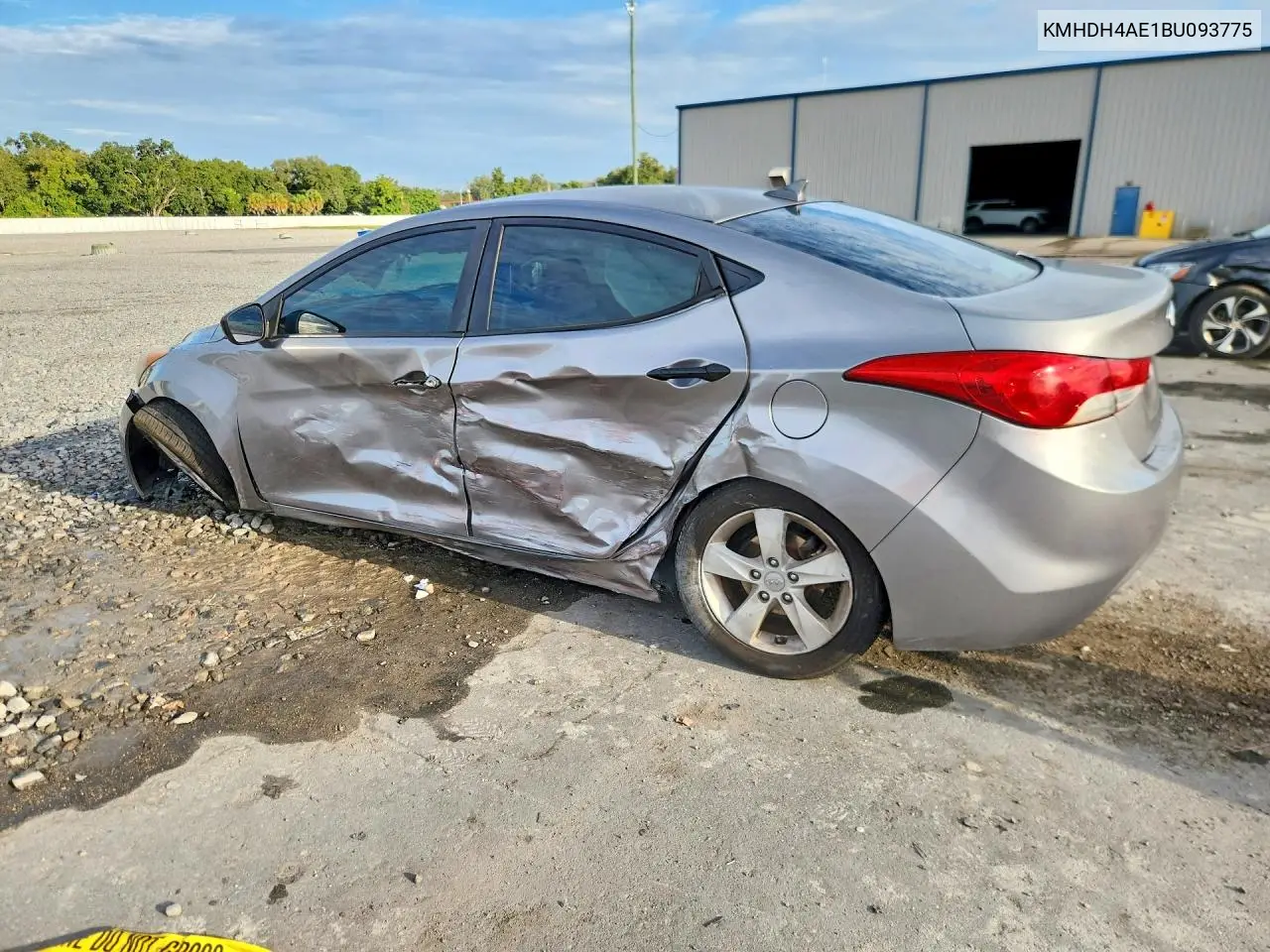 2011 HYUNDAI ELANTRA VIN KMHDH4AE1BU093775 — фото 2
