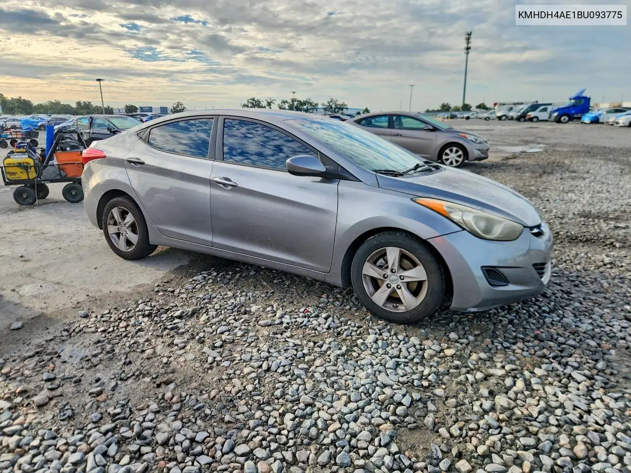 2011 HYUNDAI ELANTRA VIN KMHDH4AE1BU093775 — фото 4