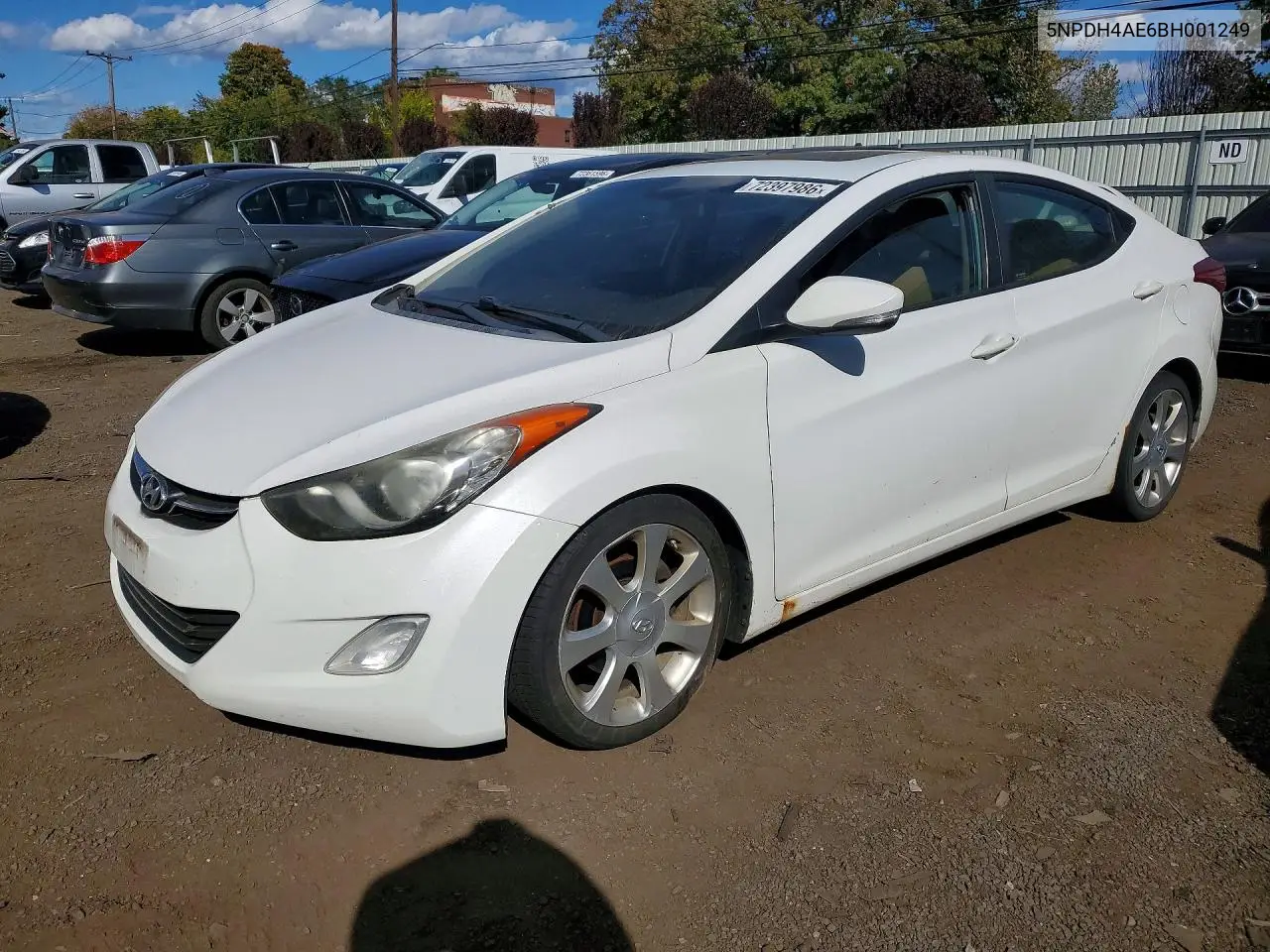 HYUNDAI ELANTRA 2011, VIN 5NPDH4AE6BH001249