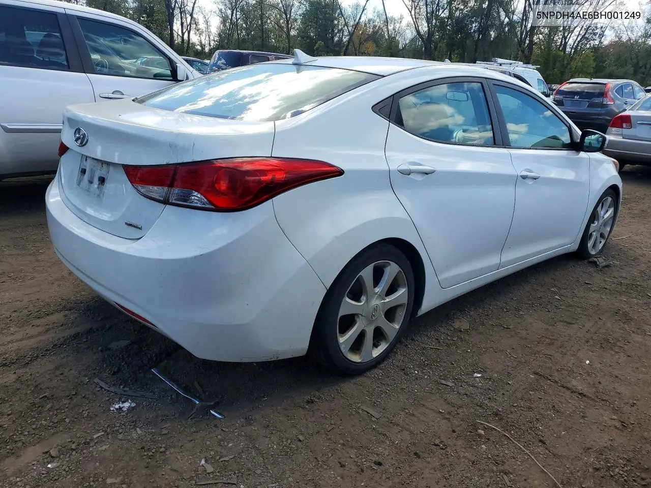 2011 HYUNDAI ELANTRA VIN 5NPDH4AE6BH001249 — фото 3