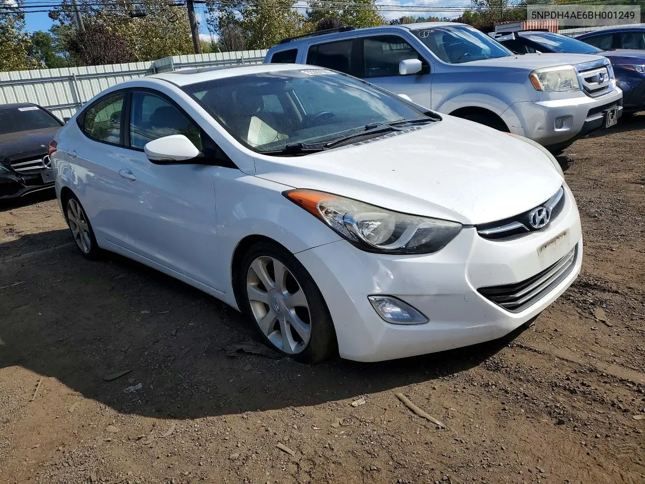 2011 HYUNDAI ELANTRA VIN 5NPDH4AE6BH001249 — фото 4