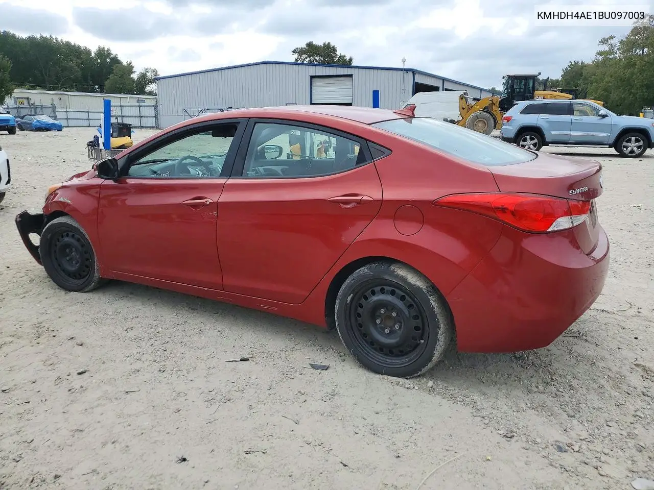 2011 HYUNDAI ELANTRA VIN KMHDH4AE1BU097003 — фото 2