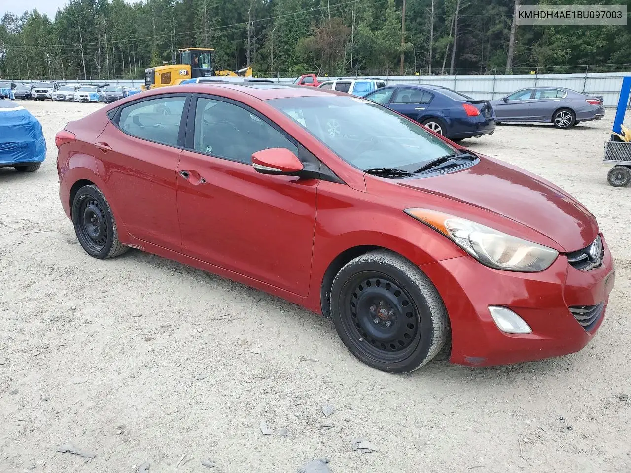 2011 HYUNDAI ELANTRA VIN KMHDH4AE1BU097003 — фото 4