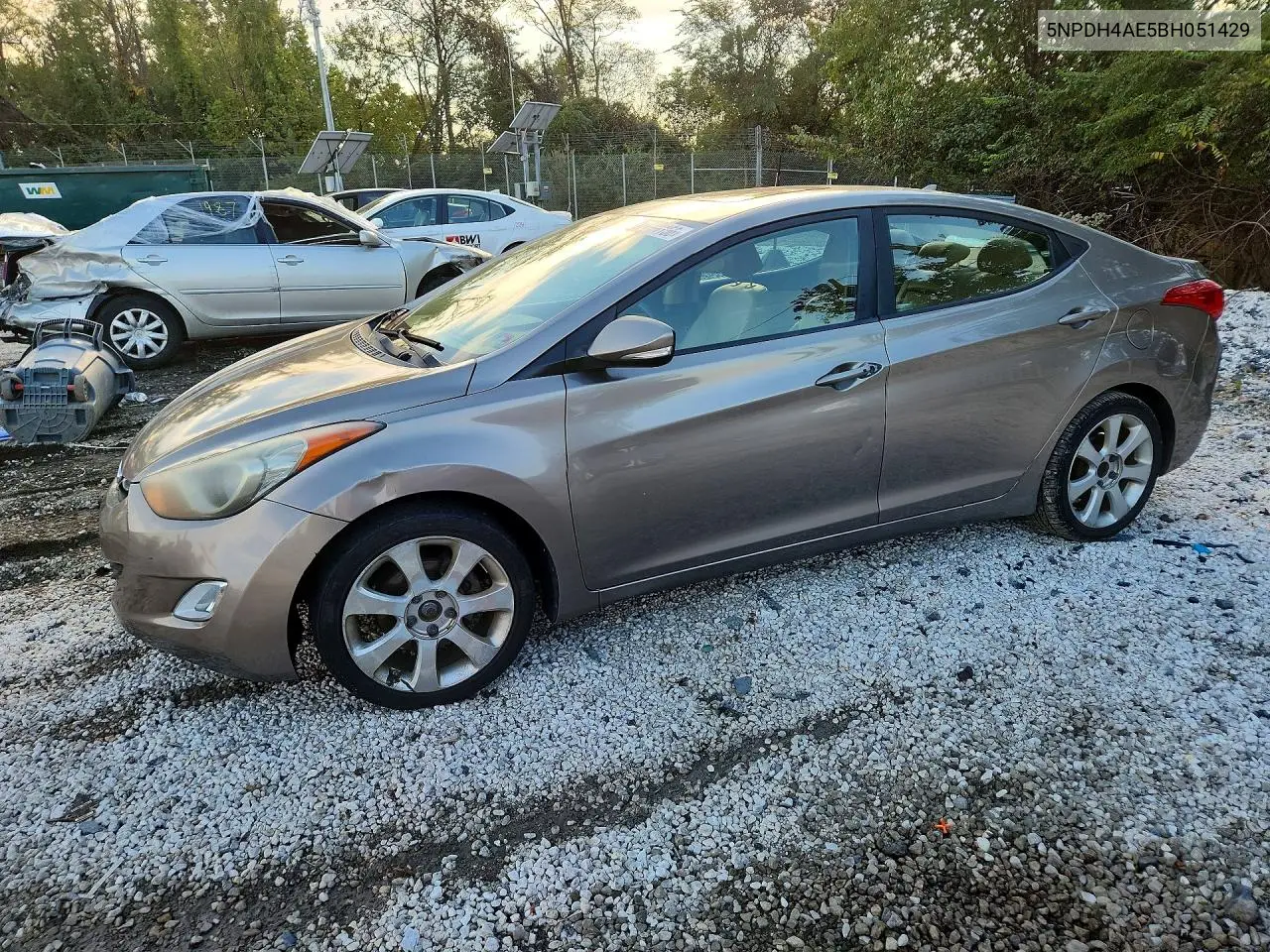 HYUNDAI ELANTRA 2011, VIN 5NPDH4AE5BH051429