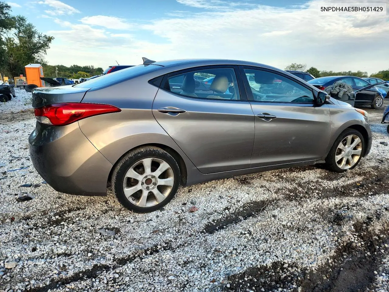 2011 HYUNDAI ELANTRA VIN 5NPDH4AE5BH051429 — фото 3
