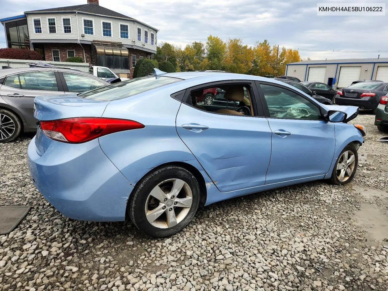 2011 HYUNDAI ELANTRA VIN KMHDH4AE5BU106222 — фото 3