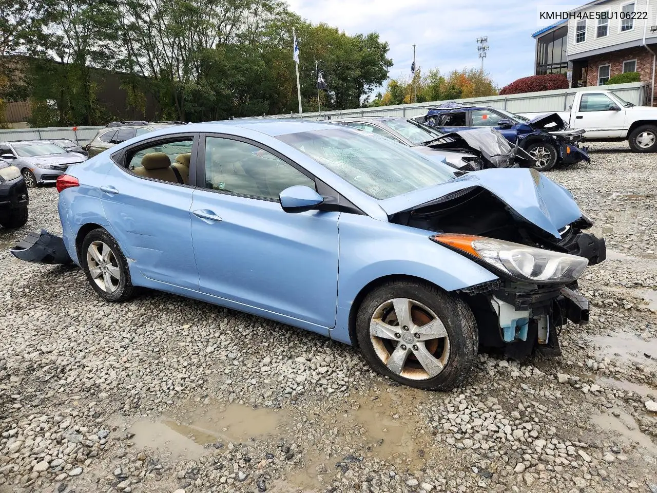 2011 HYUNDAI ELANTRA VIN KMHDH4AE5BU106222 — фото 4