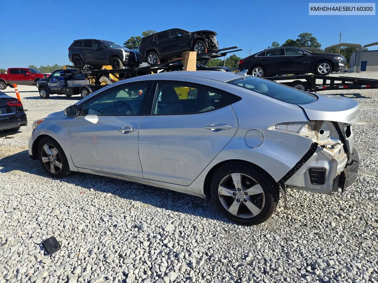 2011 HYUNDAI ELANTRA VIN KMHDH4AE5BU160300 — фото 2