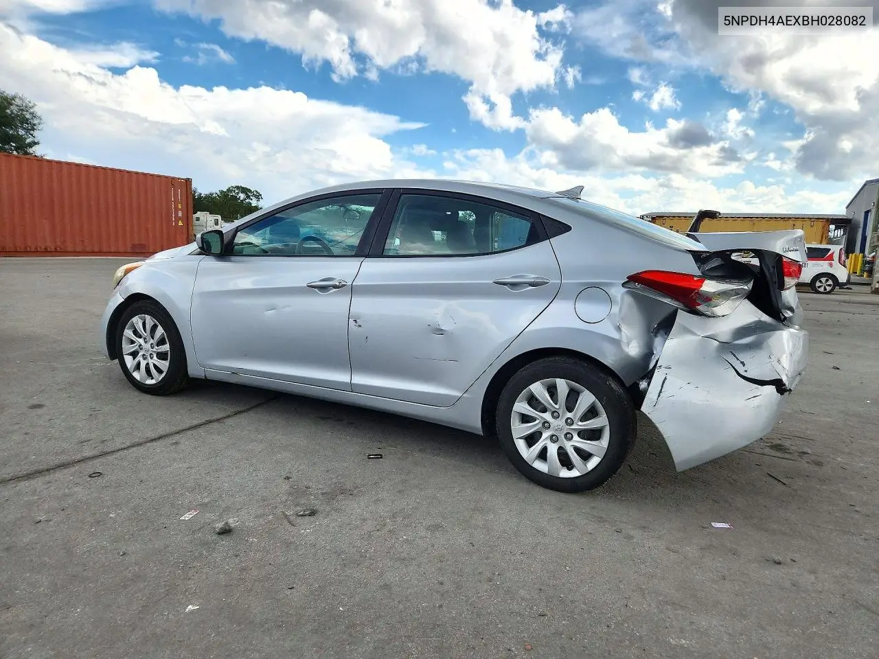 2011 HYUNDAI ELANTRA VIN 5NPDH4AEXBH028082 — фото 2