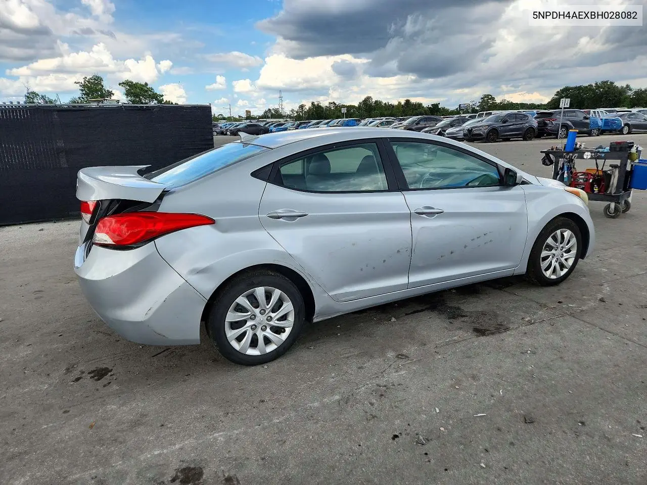 2011 HYUNDAI ELANTRA VIN 5NPDH4AEXBH028082 — фото 3