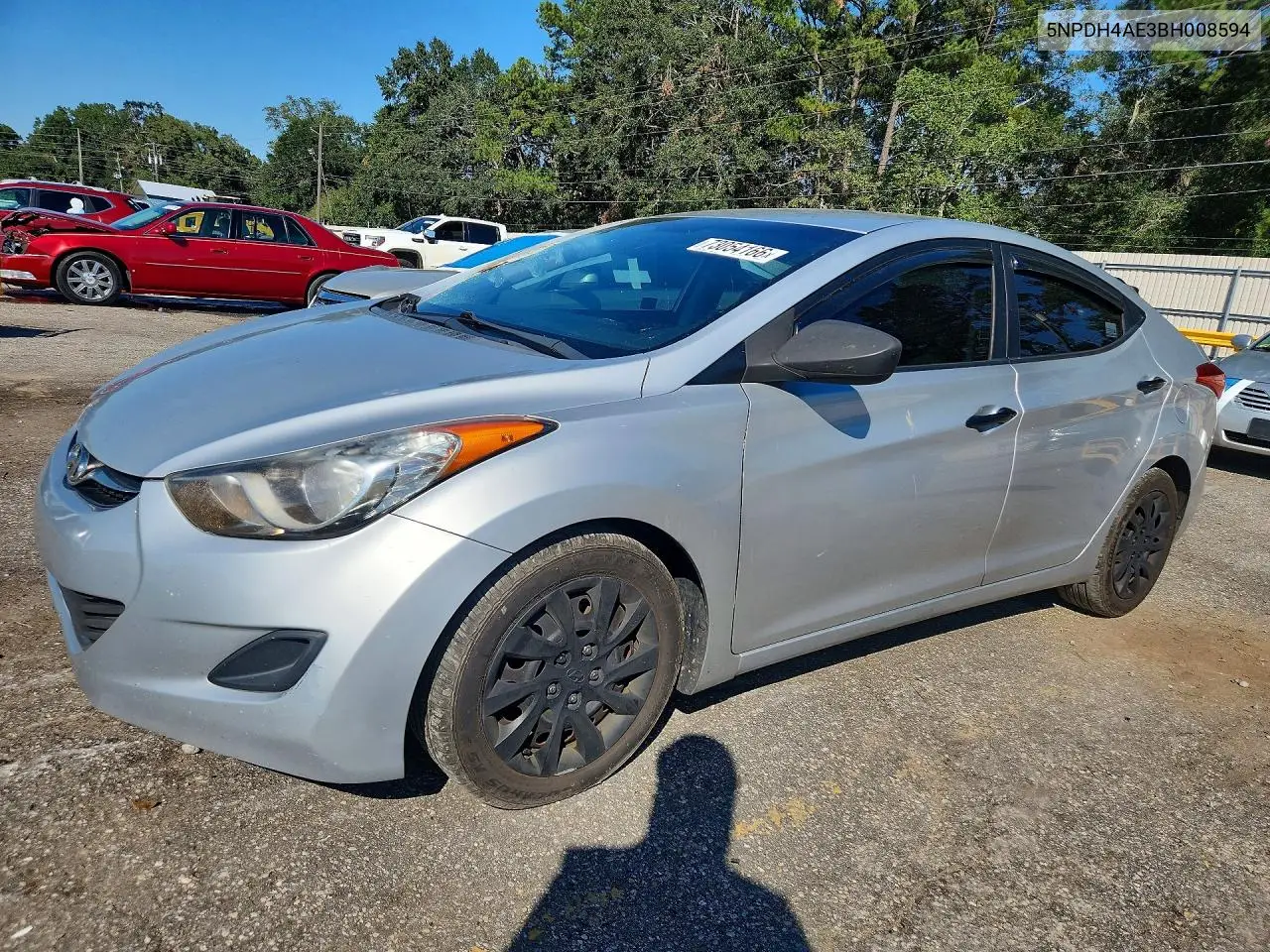 HYUNDAI ELANTRA 2011, VIN 5NPDH4AE3BH008594