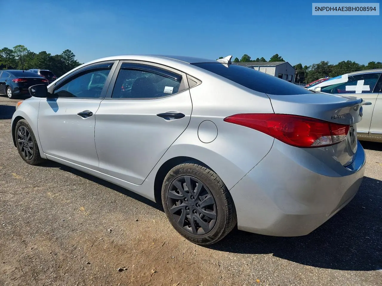 2011 HYUNDAI ELANTRA VIN 5NPDH4AE3BH008594 — фото 2