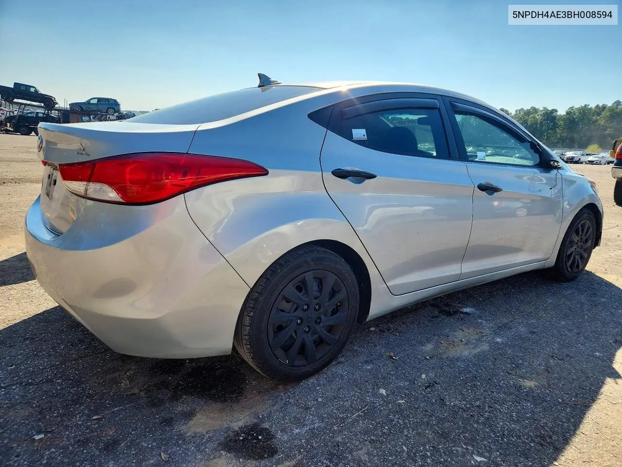 2011 HYUNDAI ELANTRA VIN 5NPDH4AE3BH008594 — фото 3