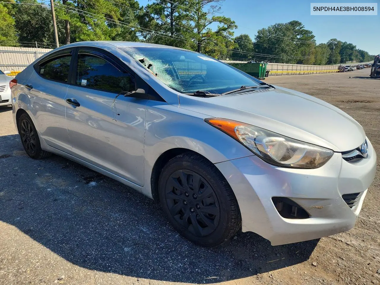2011 HYUNDAI ELANTRA VIN 5NPDH4AE3BH008594 — фото 4