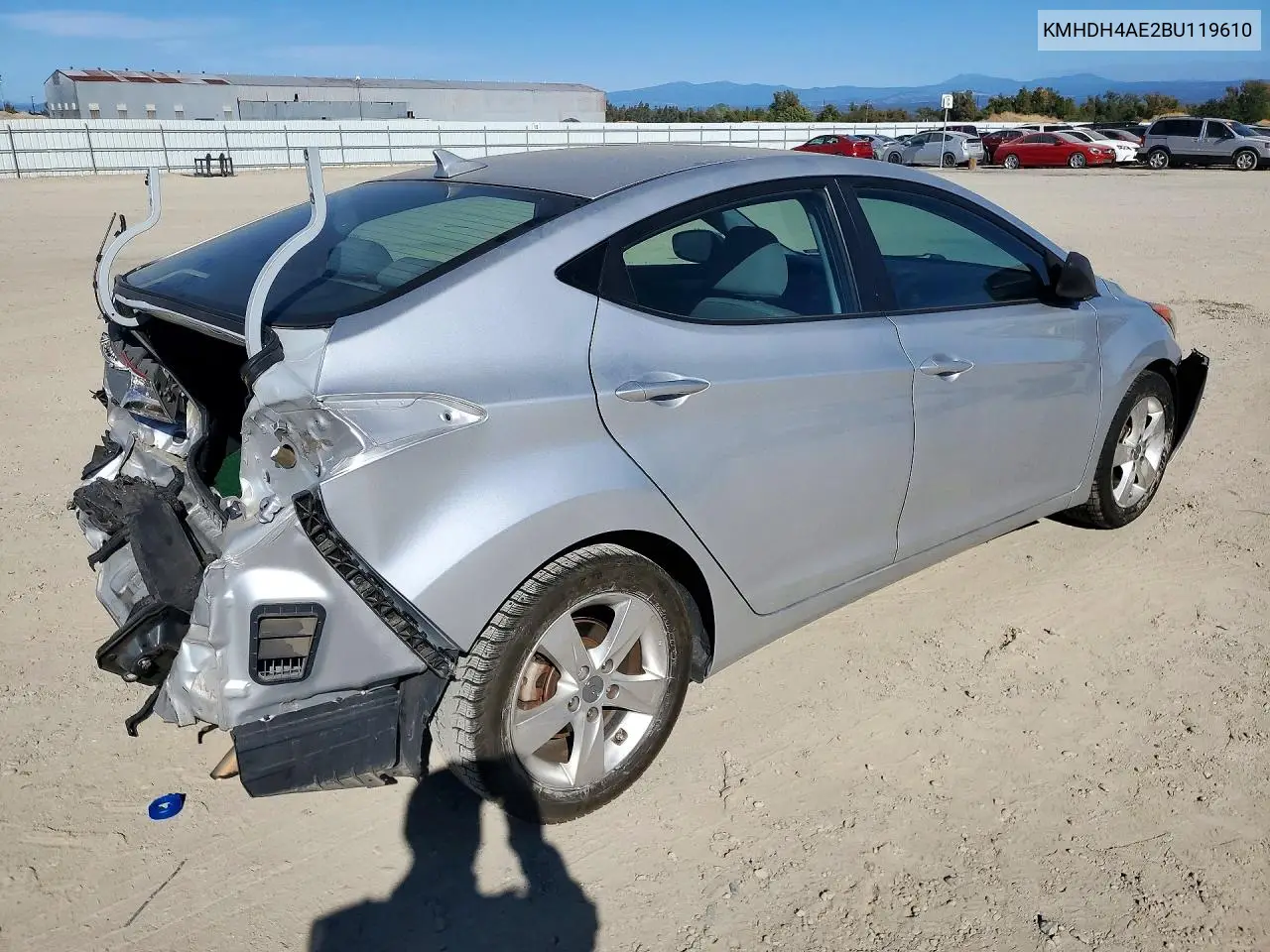 2011 HYUNDAI ELANTRA VIN KMHDH4AE2BU119610 — фото 3