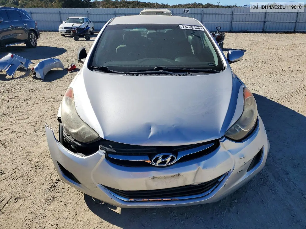 2011 HYUNDAI ELANTRA VIN KMHDH4AE2BU119610 — фото 5
