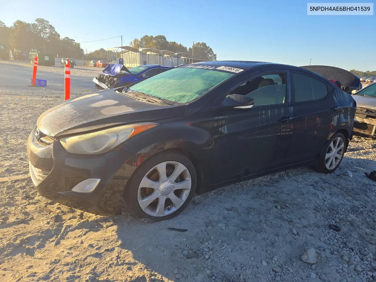 HYUNDAI ELANTRA 2011, VIN 5NPDH4AE6BH041539