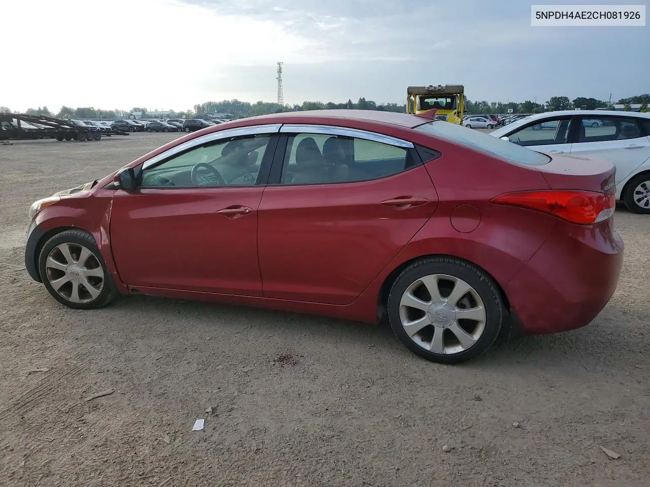 2012 HYUNDAI ELANTRA VIN 5NPDH4AE2CH081926 — фото 2