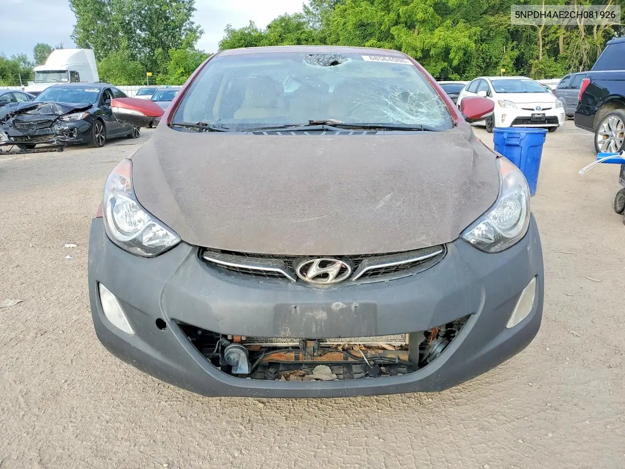 2012 HYUNDAI ELANTRA VIN 5NPDH4AE2CH081926 — фото 5