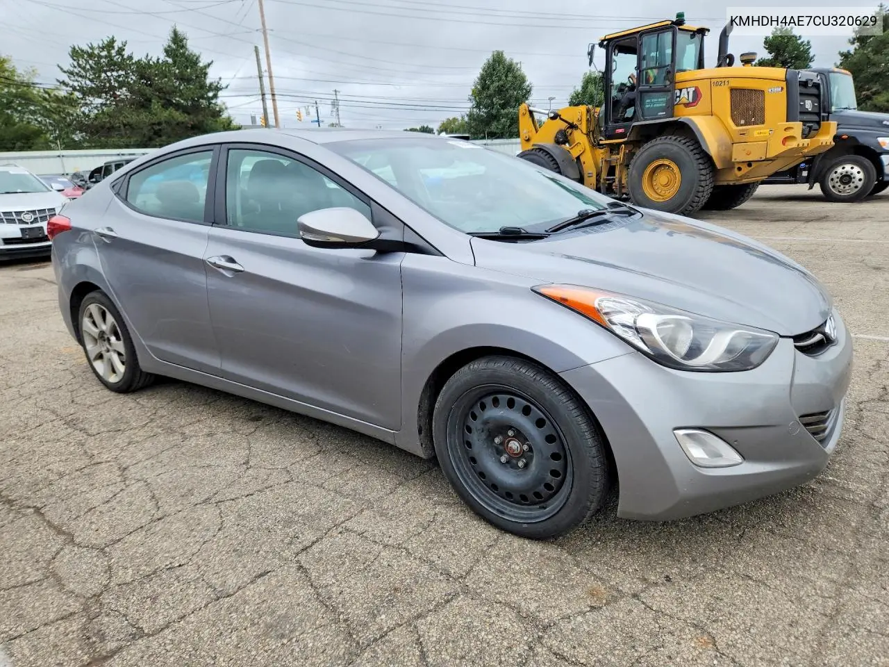 2012 HYUNDAI ELANTRA VIN KMHDH4AE7CU320629 — фото 4