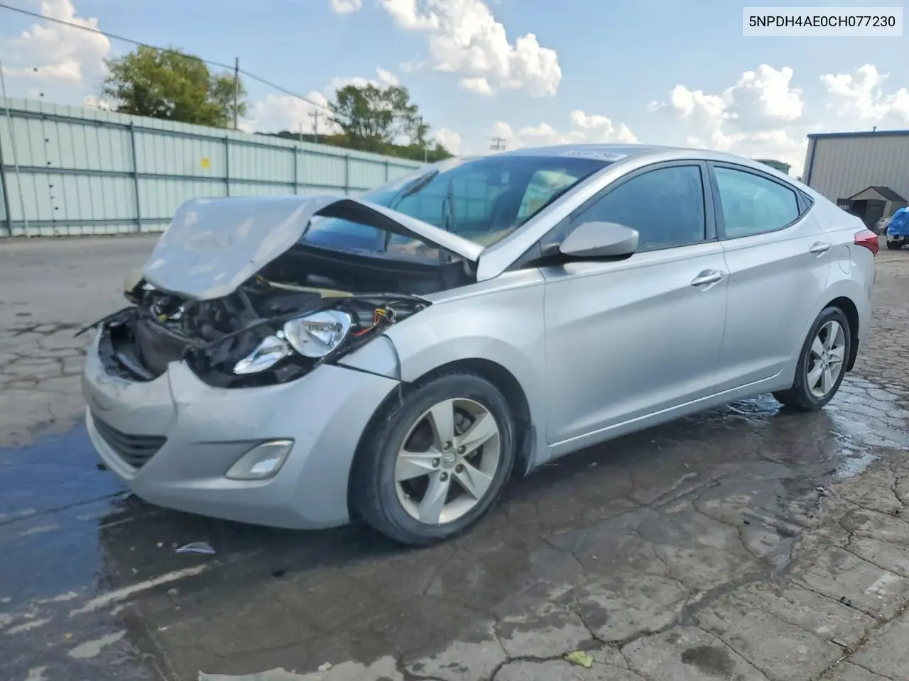 HYUNDAI ELANTRA 2012, VIN 5NPDH4AE0CH077230