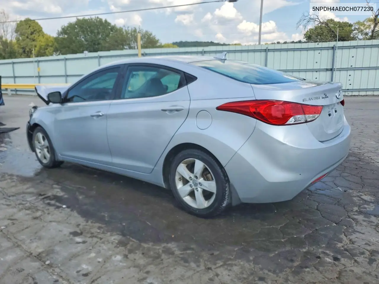 2012 HYUNDAI ELANTRA VIN 5NPDH4AE0CH077230 — фото 2