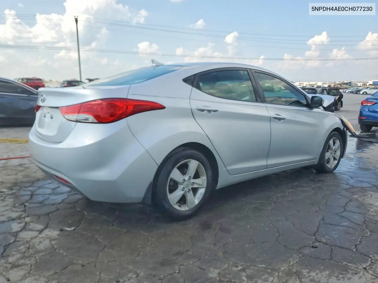 2012 HYUNDAI ELANTRA VIN 5NPDH4AE0CH077230 — фото 3