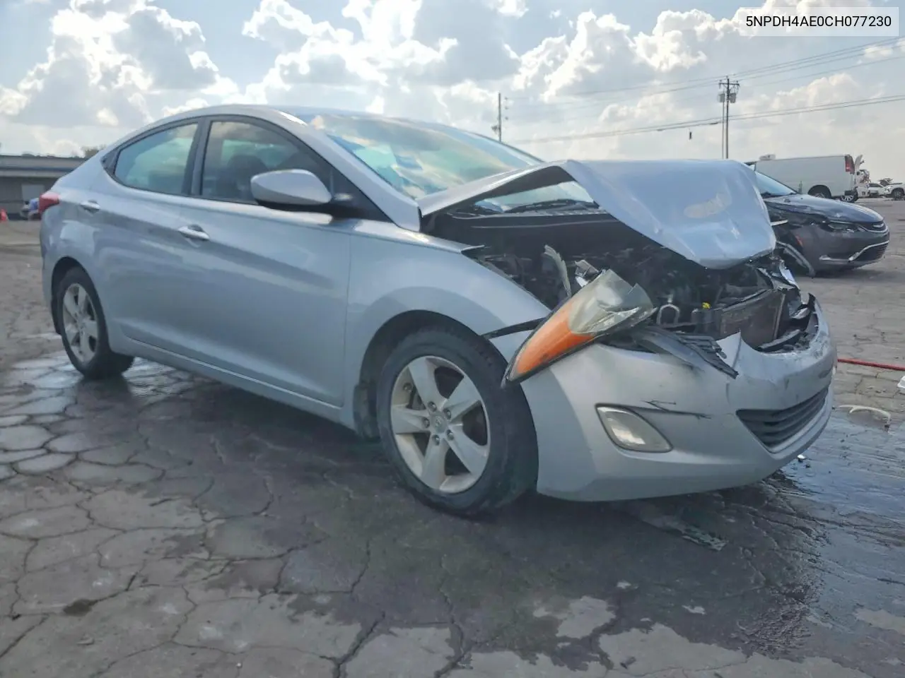 2012 HYUNDAI ELANTRA VIN 5NPDH4AE0CH077230 — фото 4