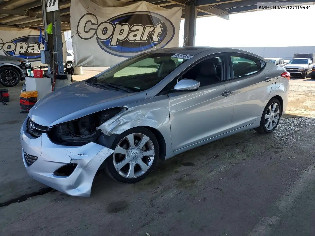 HYUNDAI ELANTRA 2012, VIN KMHDH4AE7CU419984