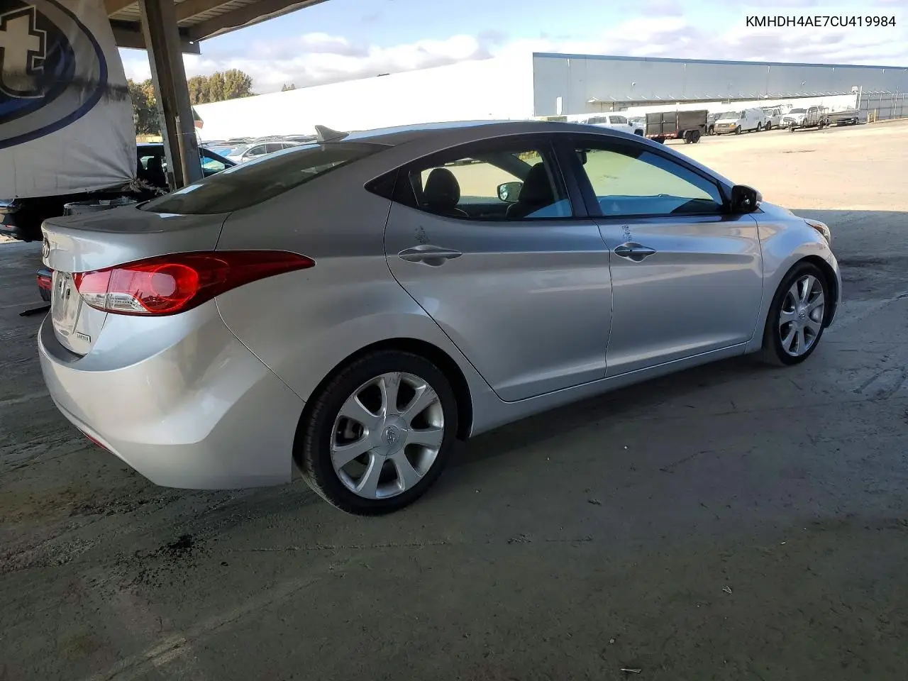 2012 HYUNDAI ELANTRA VIN KMHDH4AE7CU419984 — фото 3