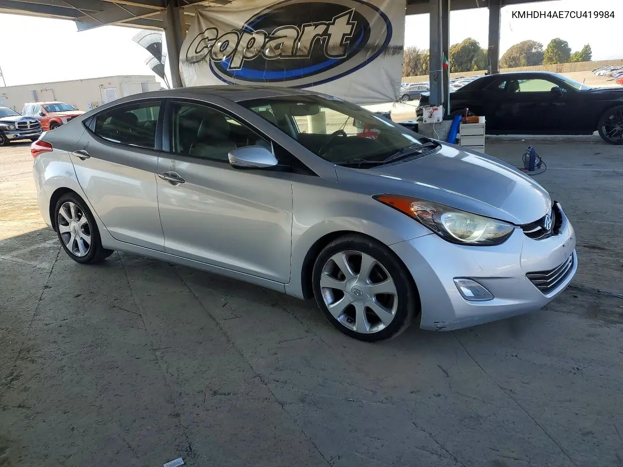 2012 HYUNDAI ELANTRA VIN KMHDH4AE7CU419984 — фото 4