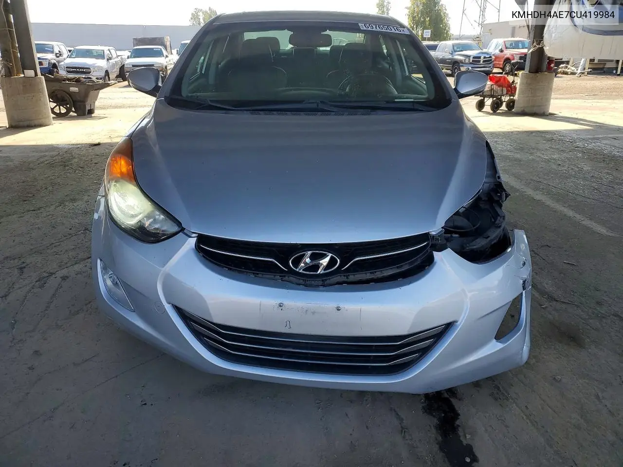 2012 HYUNDAI ELANTRA VIN KMHDH4AE7CU419984 — фото 5