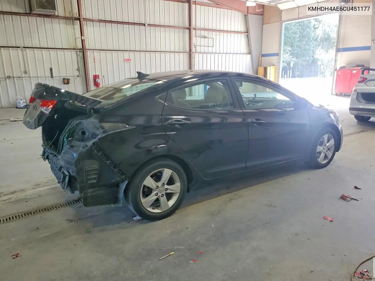 2012 HYUNDAI ELANTRA VIN KMHDH4AE6CU451177 — фото 3