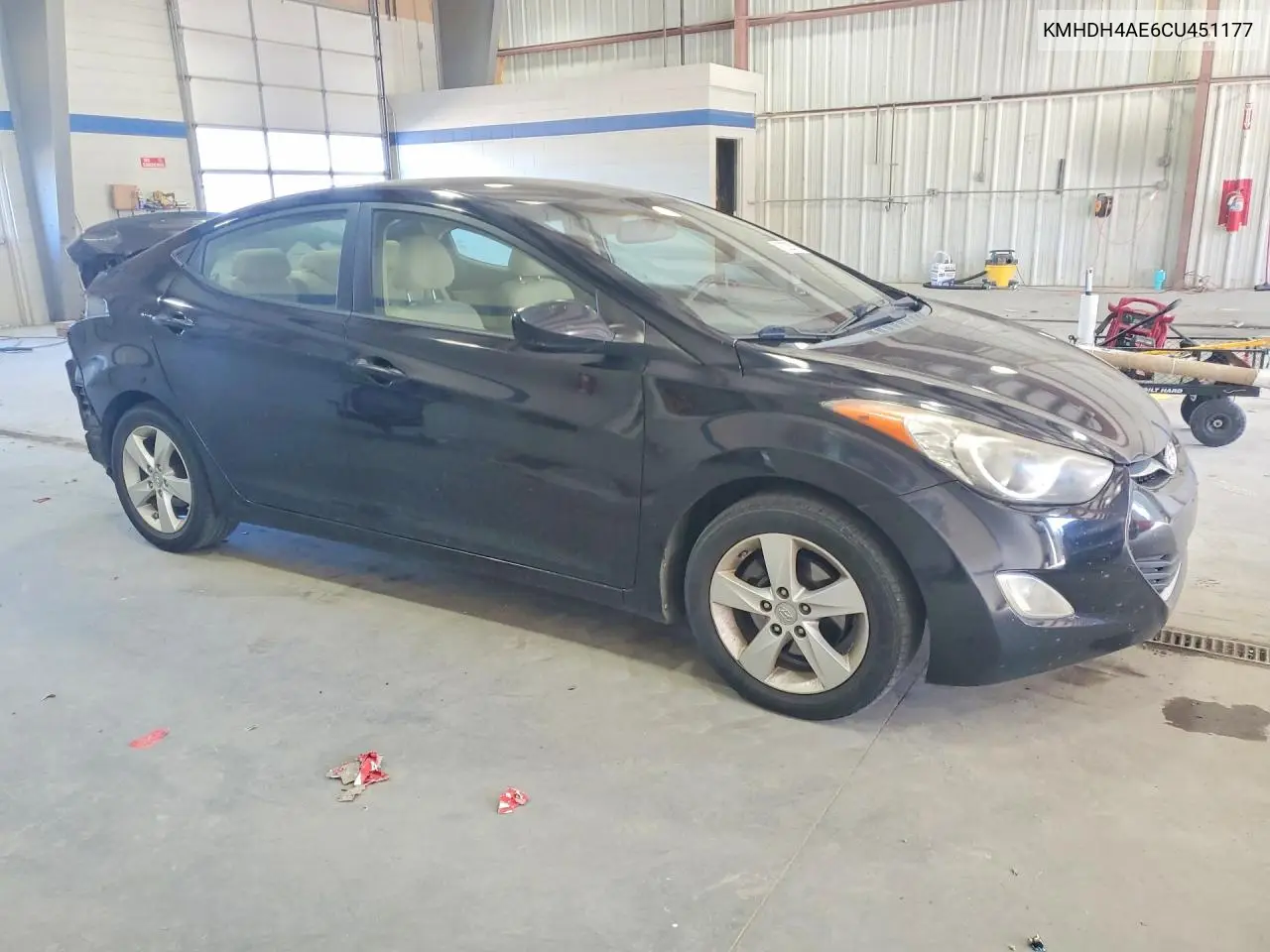 2012 HYUNDAI ELANTRA VIN KMHDH4AE6CU451177 — фото 4