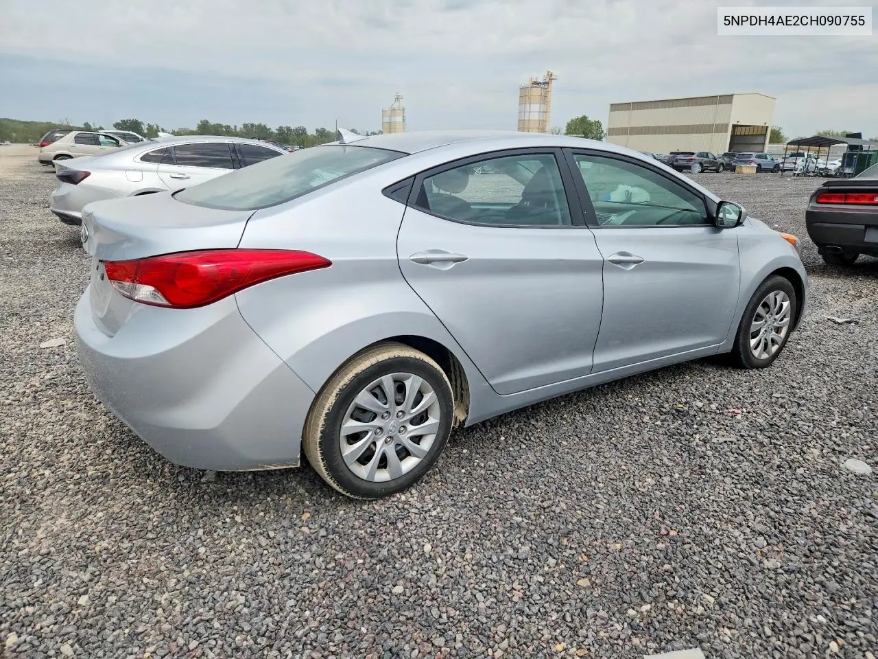 2012 HYUNDAI ELANTRA VIN 5NPDH4AE2CH090755 — фото 3