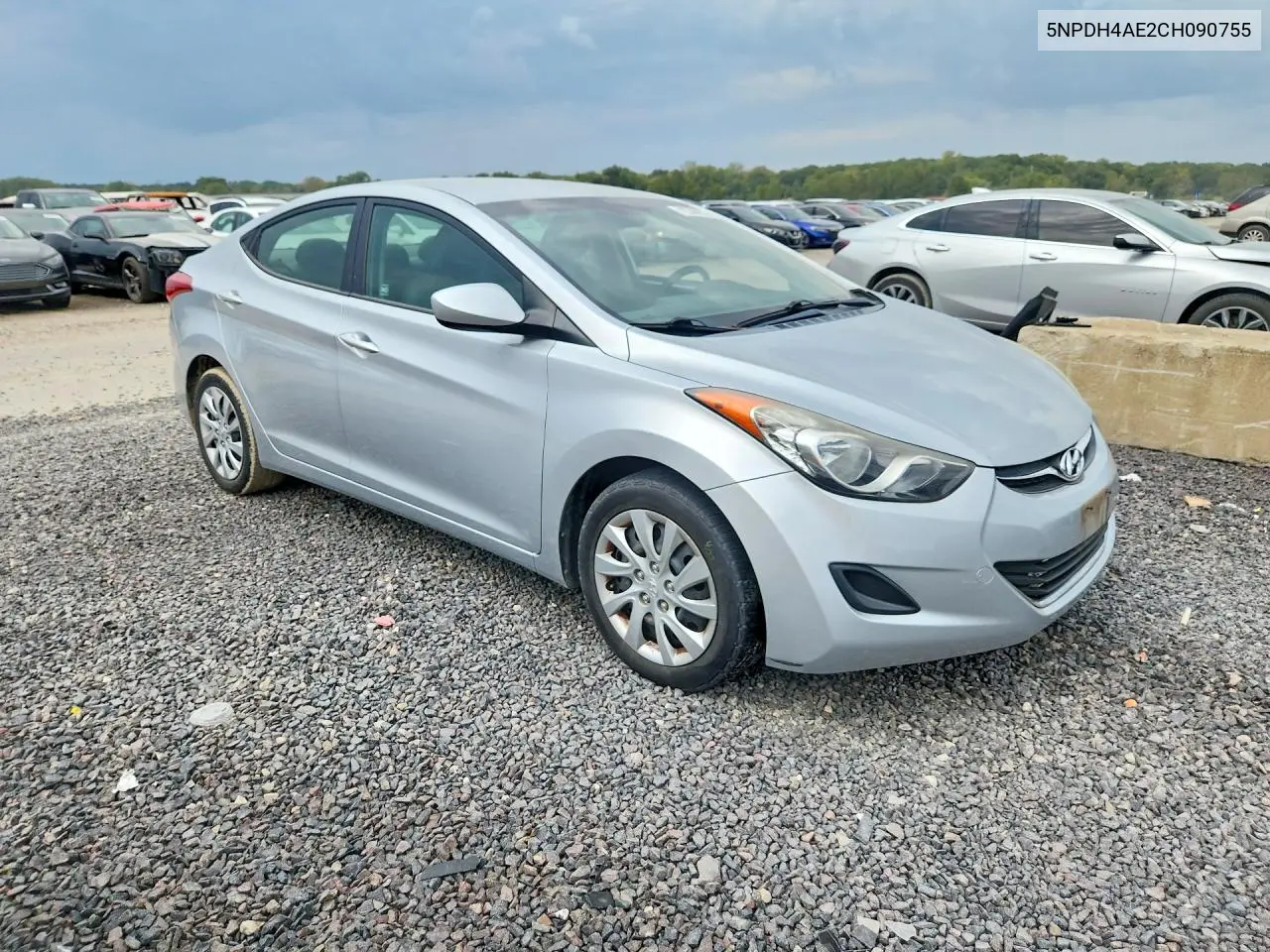 2012 HYUNDAI ELANTRA VIN 5NPDH4AE2CH090755 — фото 4