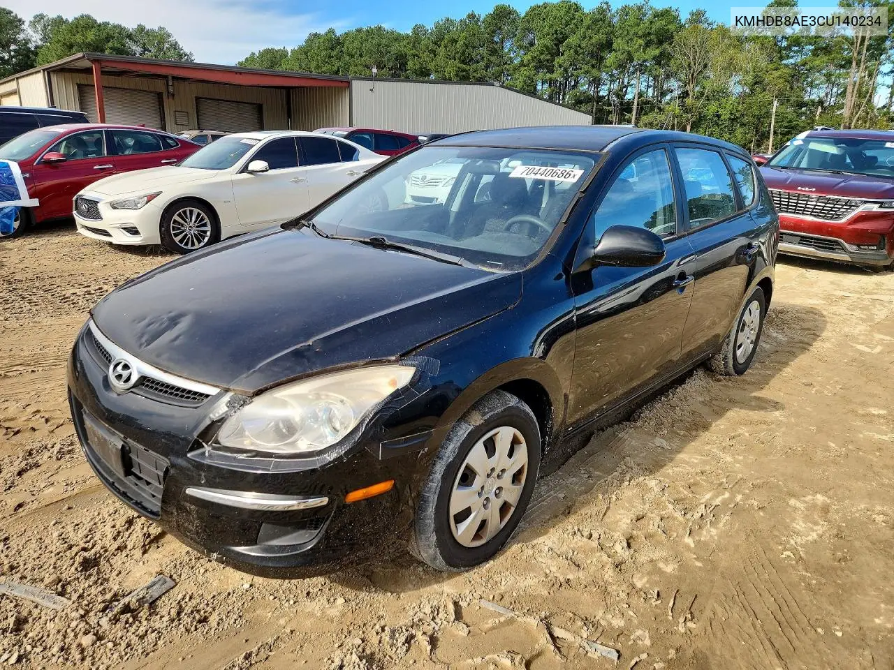 HYUNDAI ELANTRA 2012, VIN KMHDB8AE3CU140234