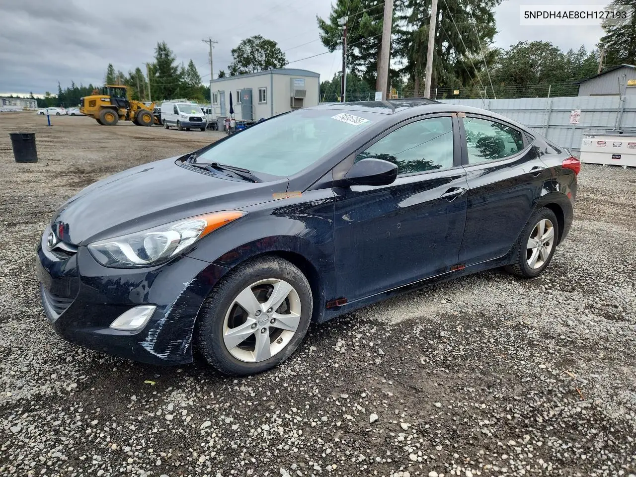 HYUNDAI ELANTRA 2012, VIN 5NPDH4AE8CH127193