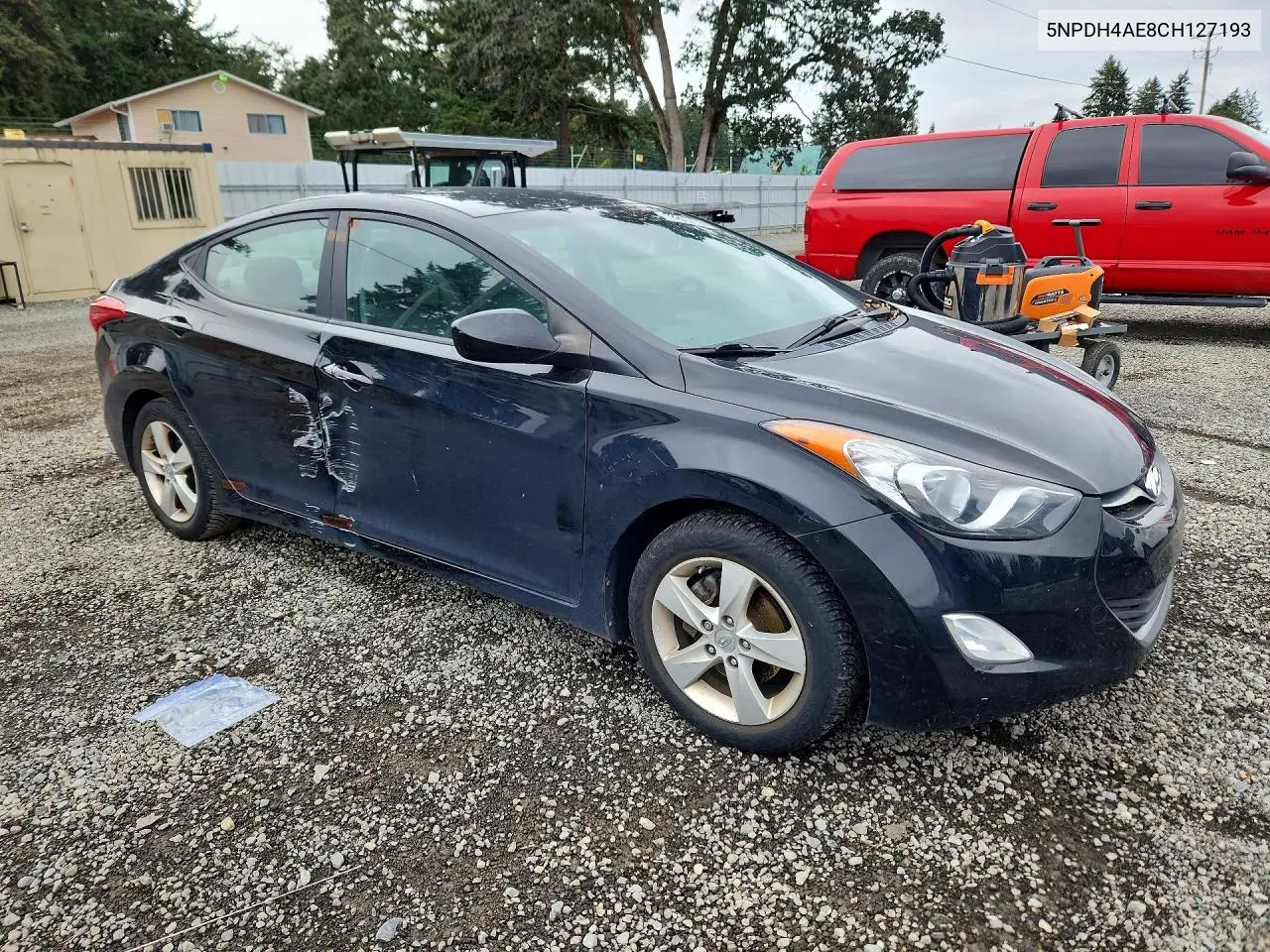 2012 HYUNDAI ELANTRA VIN 5NPDH4AE8CH127193 — фото 4