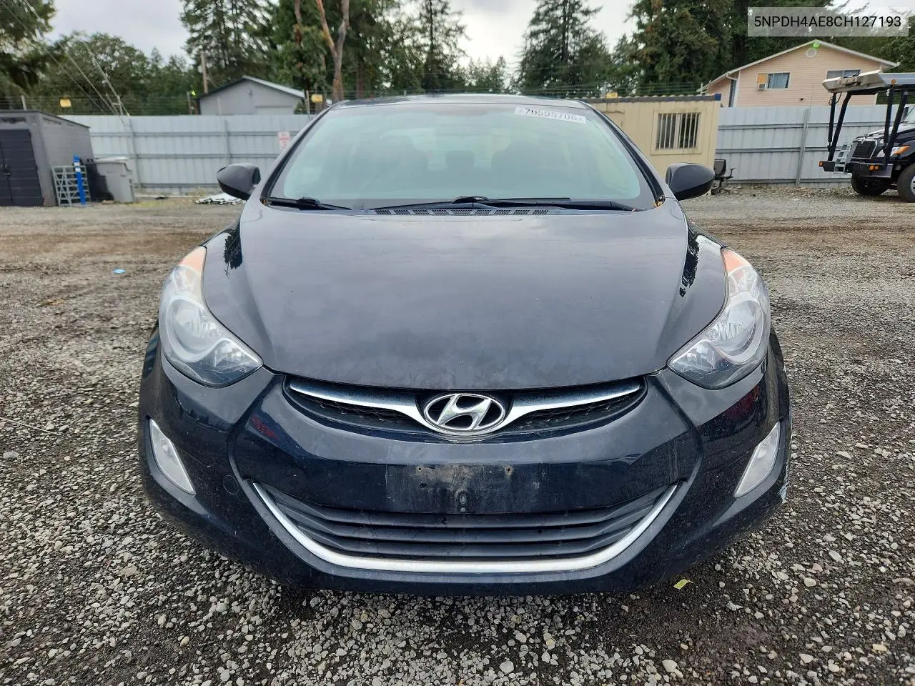 2012 HYUNDAI ELANTRA VIN 5NPDH4AE8CH127193 — фото 5