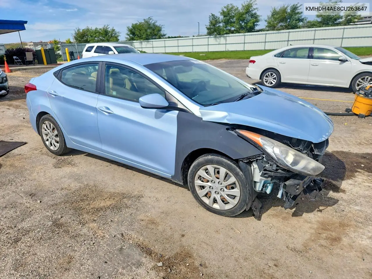 2012 HYUNDAI ELANTRA VIN KMHDH4AE8CU263647 — фото 4