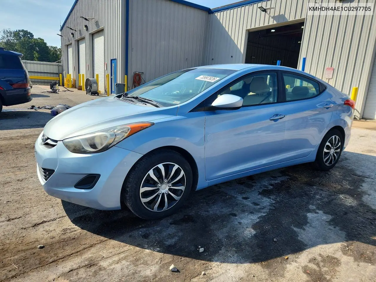HYUNDAI ELANTRA 2012, VIN KMHDH4AE1CU297705