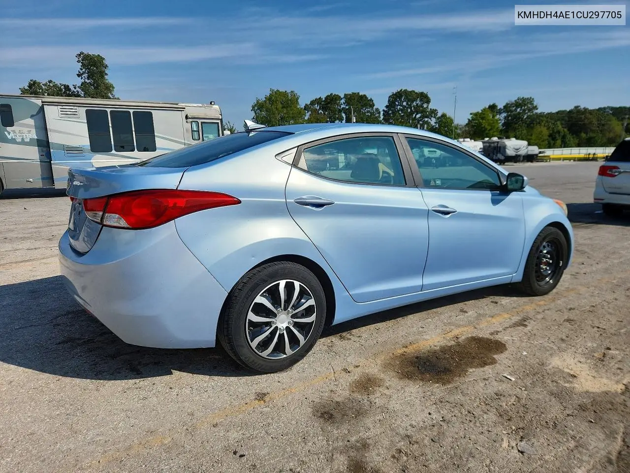 2012 HYUNDAI ELANTRA VIN KMHDH4AE1CU297705 — фото 3