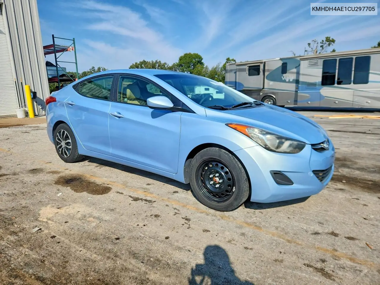 2012 HYUNDAI ELANTRA VIN KMHDH4AE1CU297705 — фото 4