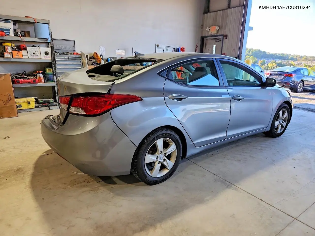 2012 HYUNDAI ELANTRA VIN KMHDH4AE7CU310294 — фото 3