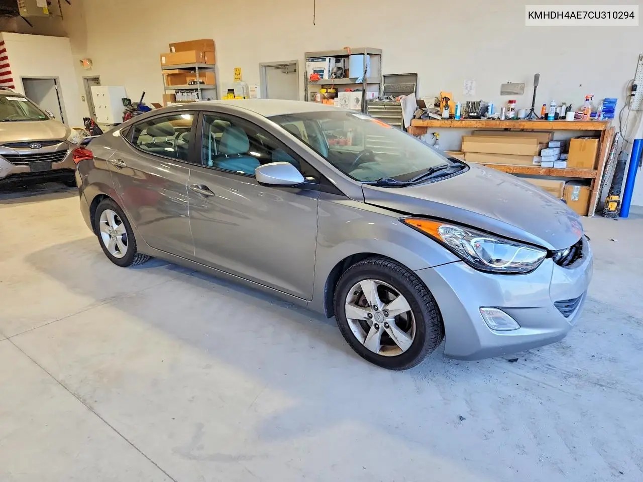 2012 HYUNDAI ELANTRA VIN KMHDH4AE7CU310294 — фото 4