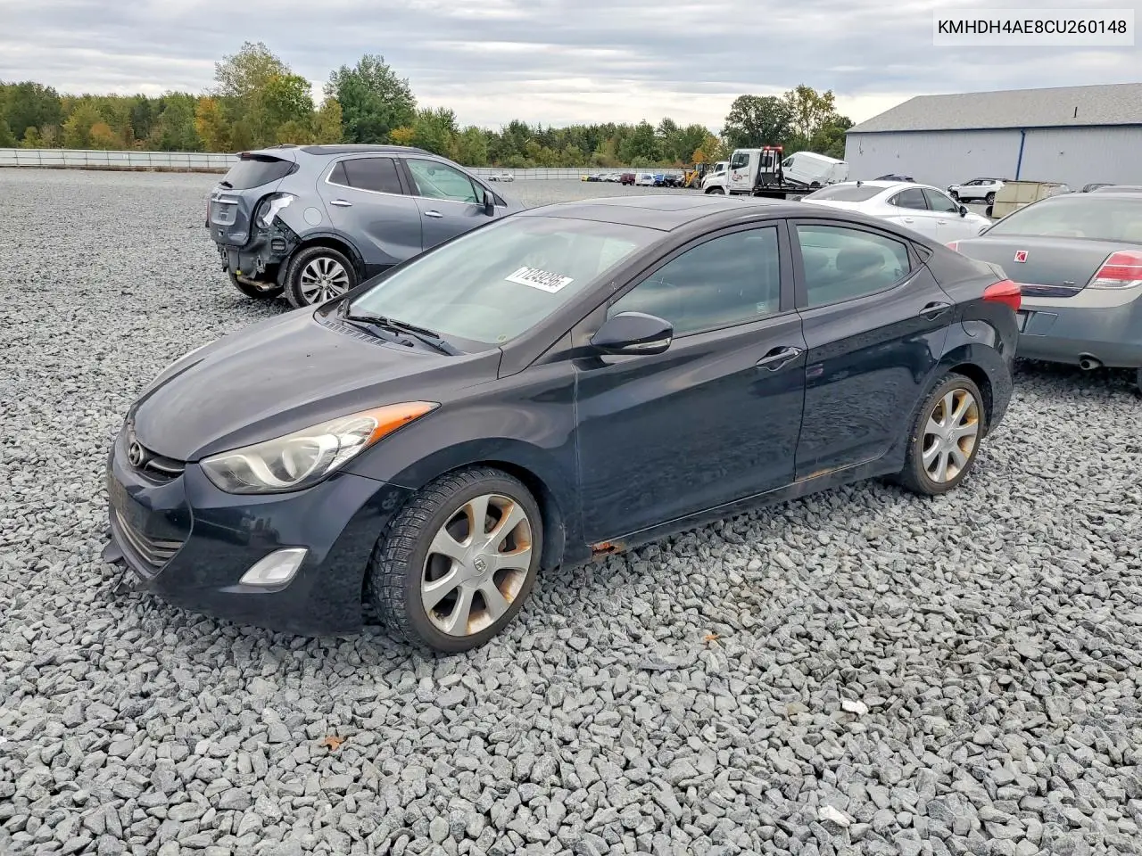 HYUNDAI ELANTRA 2012, VIN KMHDH4AE8CU260148